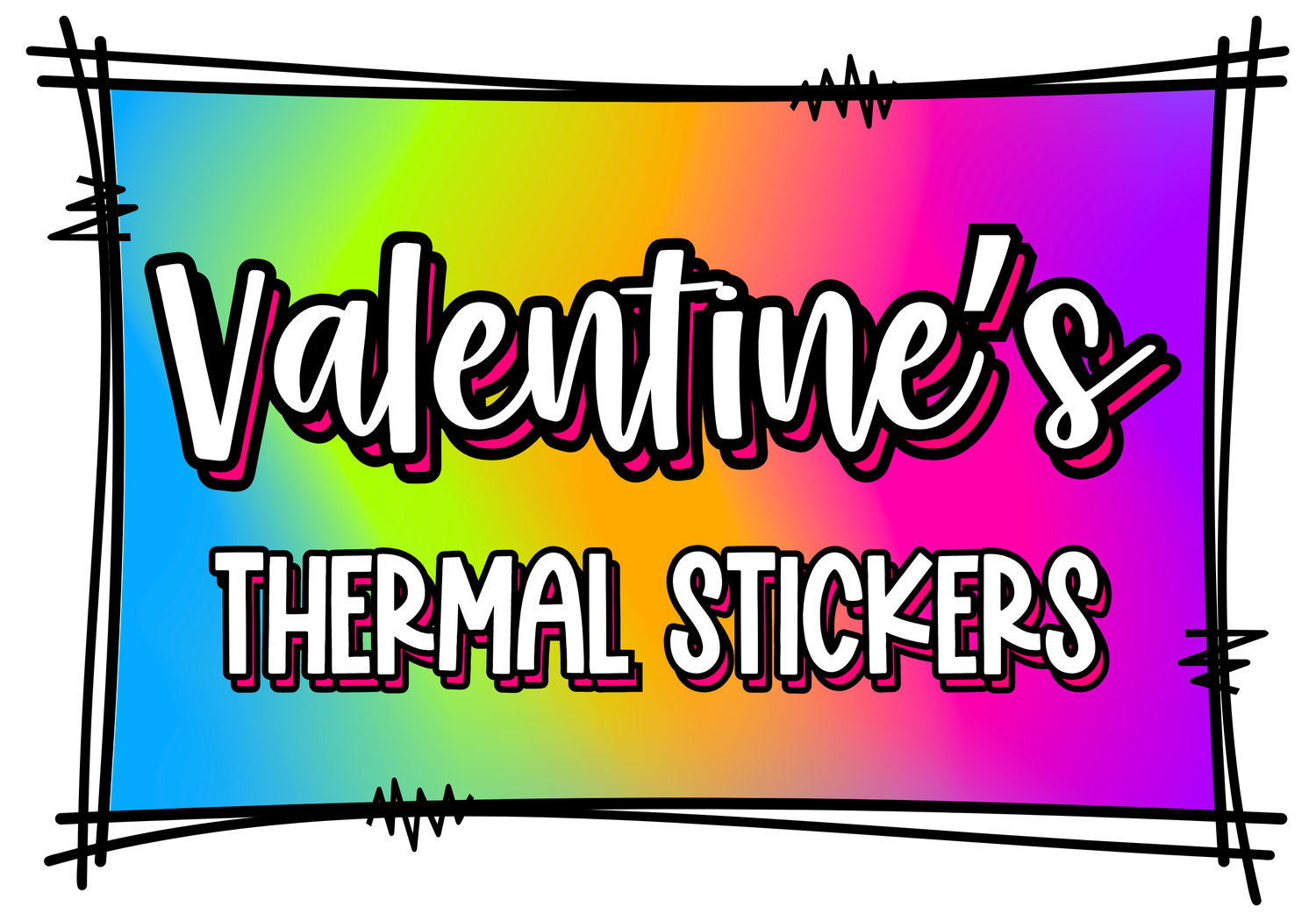 Valentine's Day Thermal Stickers