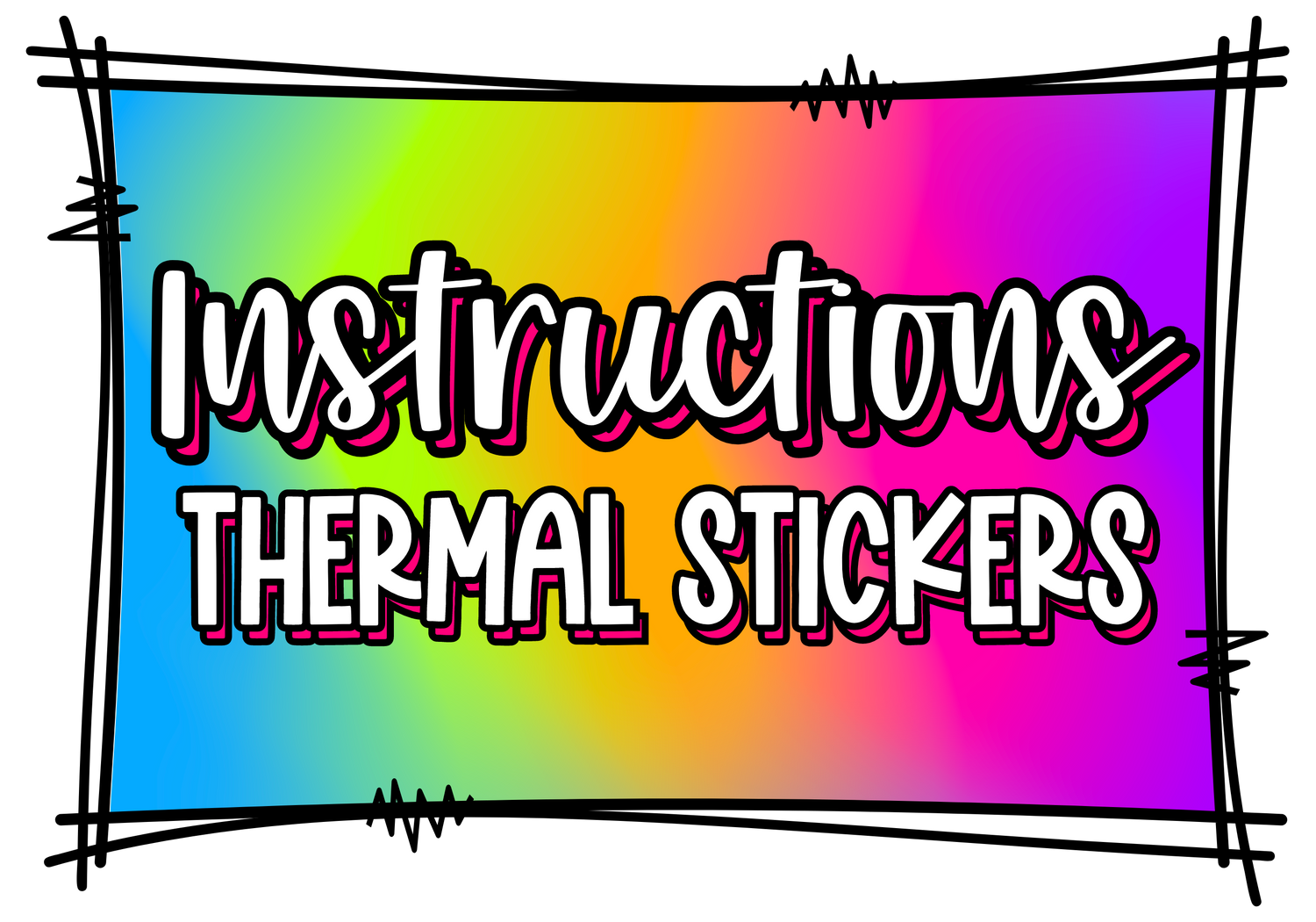 Instructions Small Business Thermal Stickers