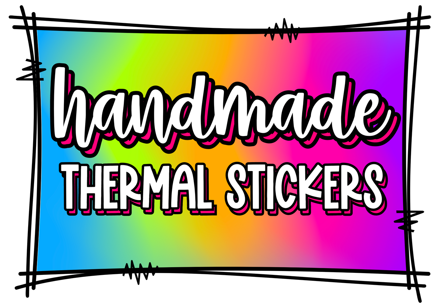 Handmade Small Business Thermal Stickers