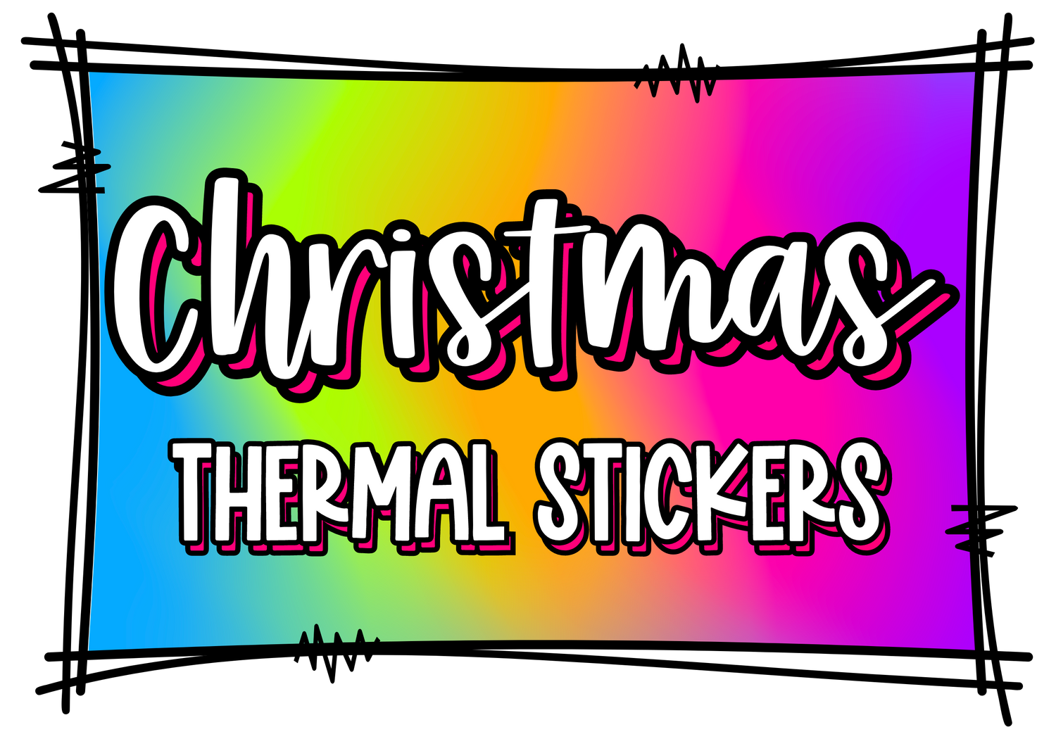 Christmas Small Business Thermal Stickers