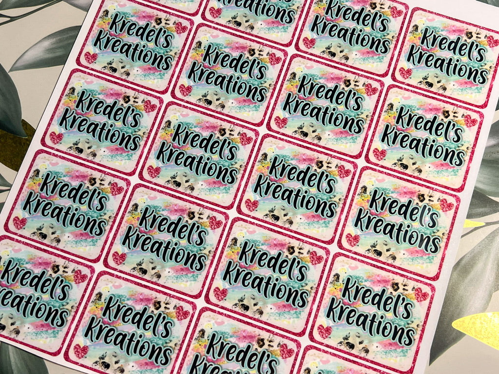Logo Sticker Sheets | Small Business Branding