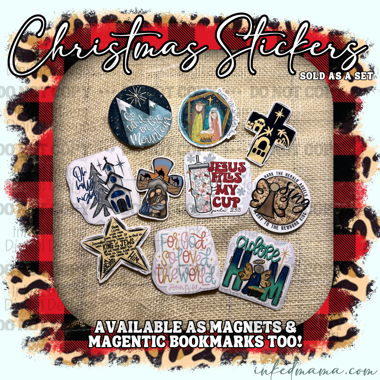 Christmas Faith Packaging & Fillers Stickers | Set of 25