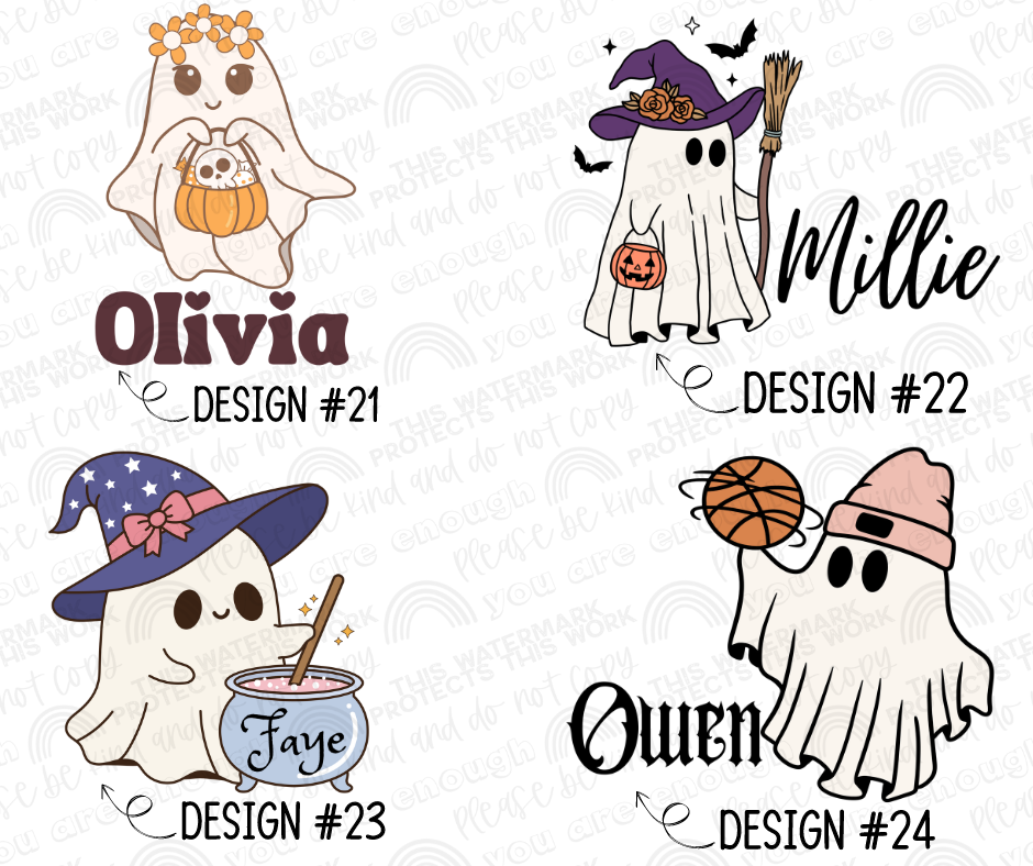 Custom Name Halloween Trick Or Treat Totes
