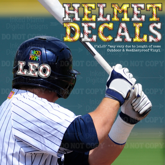 Helmet Decals | Baseball + Softball
