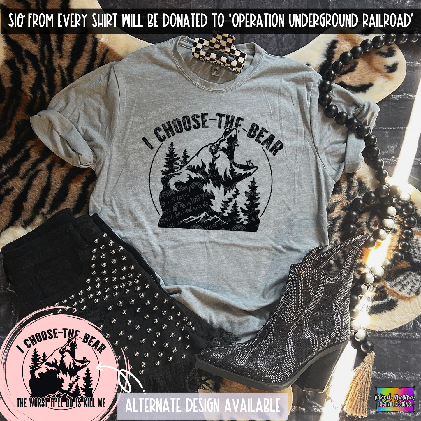 I CHOOSE THE BEAR | Completed Apparel | Sublimation