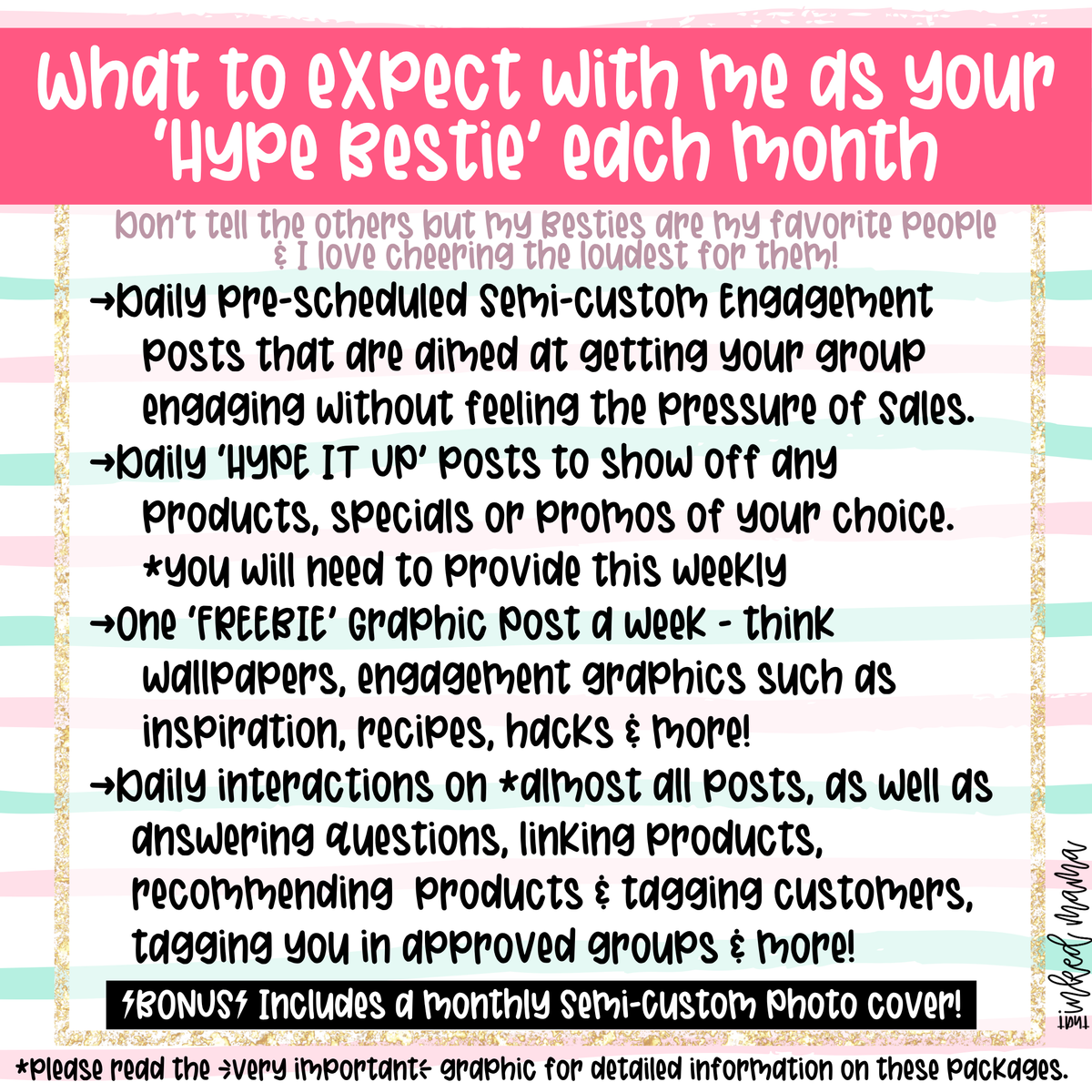Hype Girl Packages | Social Media Group Engagement & Hype