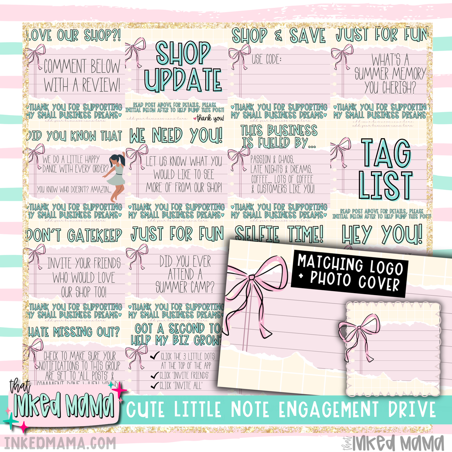 Cute Little Note Engagement Graphic Drive