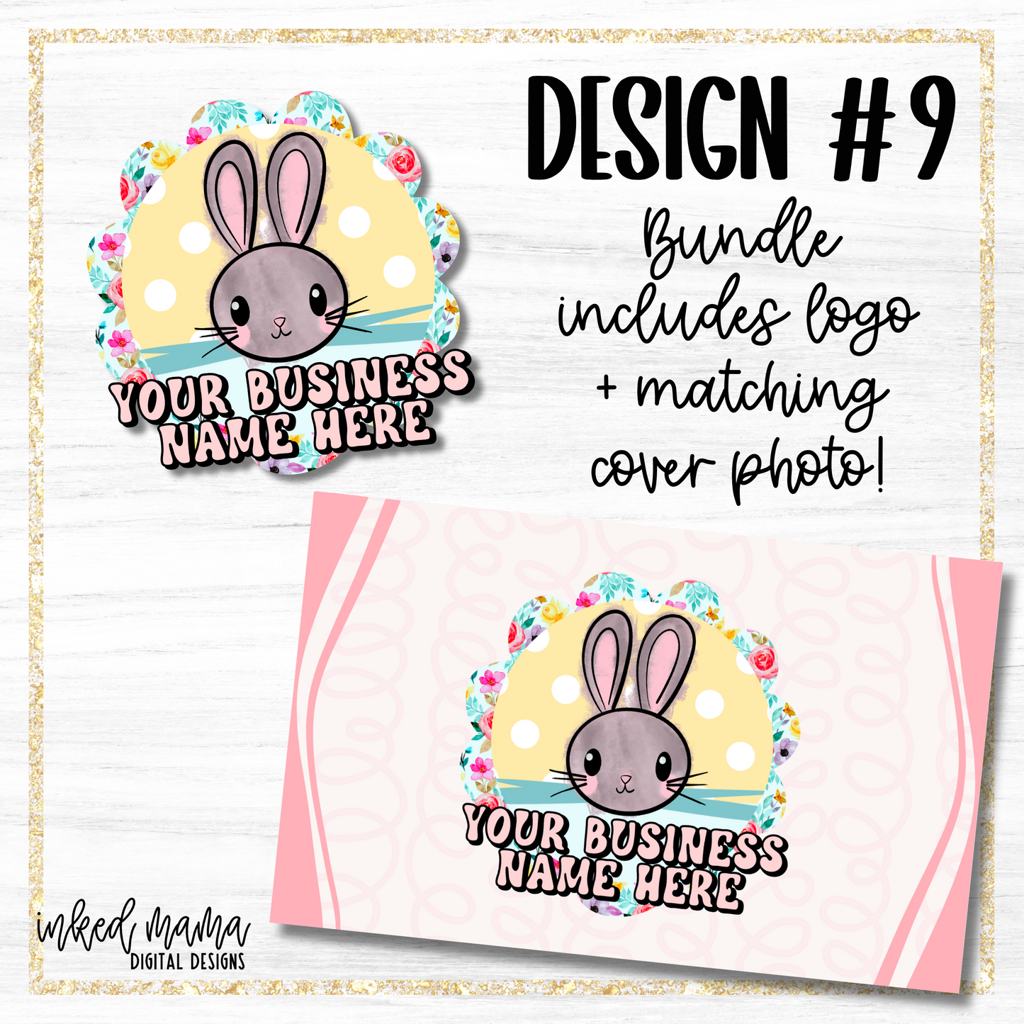 Easter Day Covers + Matching Logos | Small Business Digital Branding