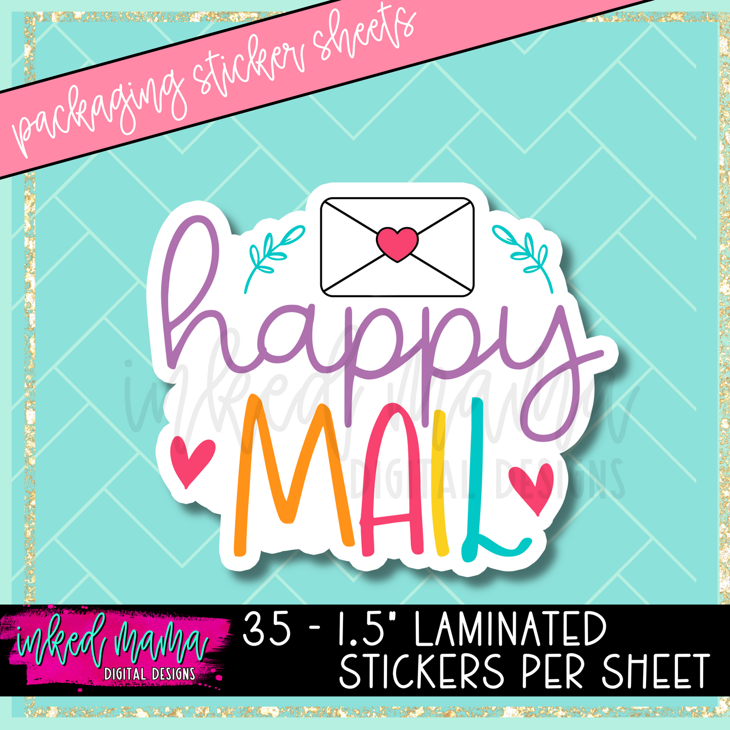Bright Fun Mix #1 | Small Business Packaging Vinyl Stickers