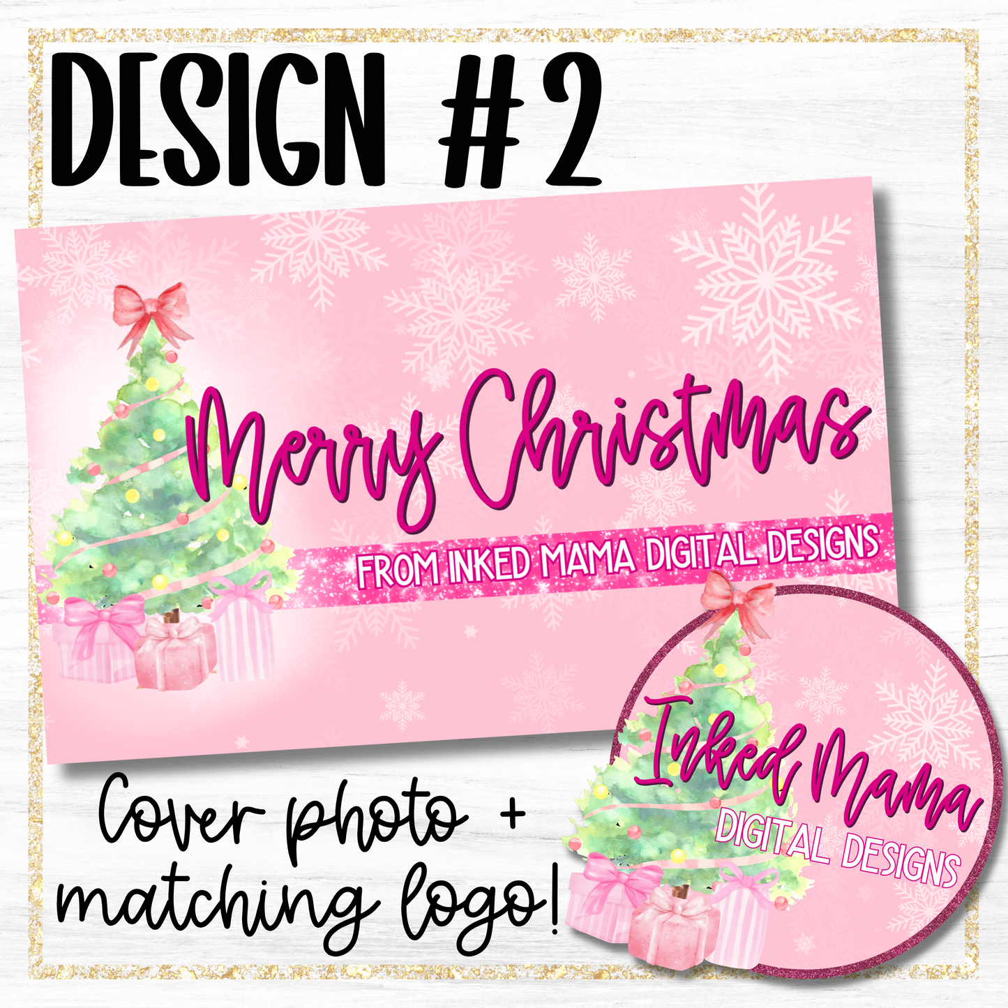 Christmas Cover + Matching Logo | Small Business Digital Branding