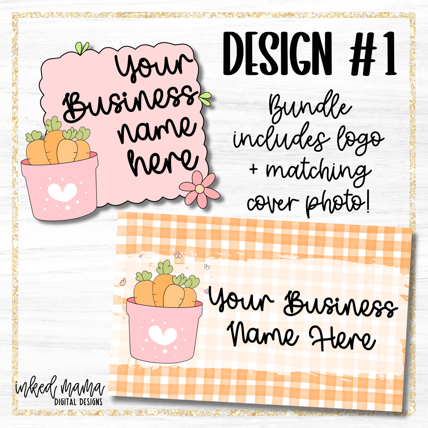 Easter Day Covers + Matching Logos | Small Business Digital Branding