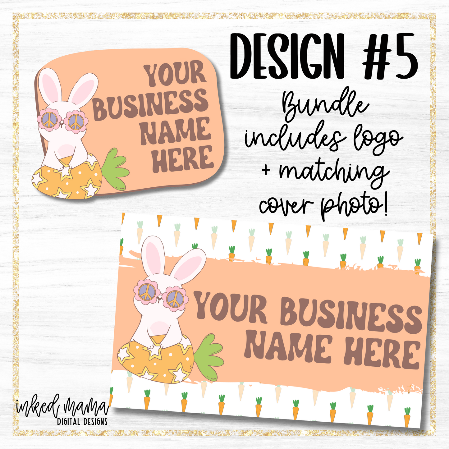 Easter Day Covers + Matching Logos | Small Business Digital Branding