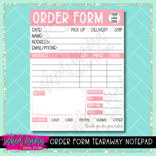 Order Form Tearaway Notepad