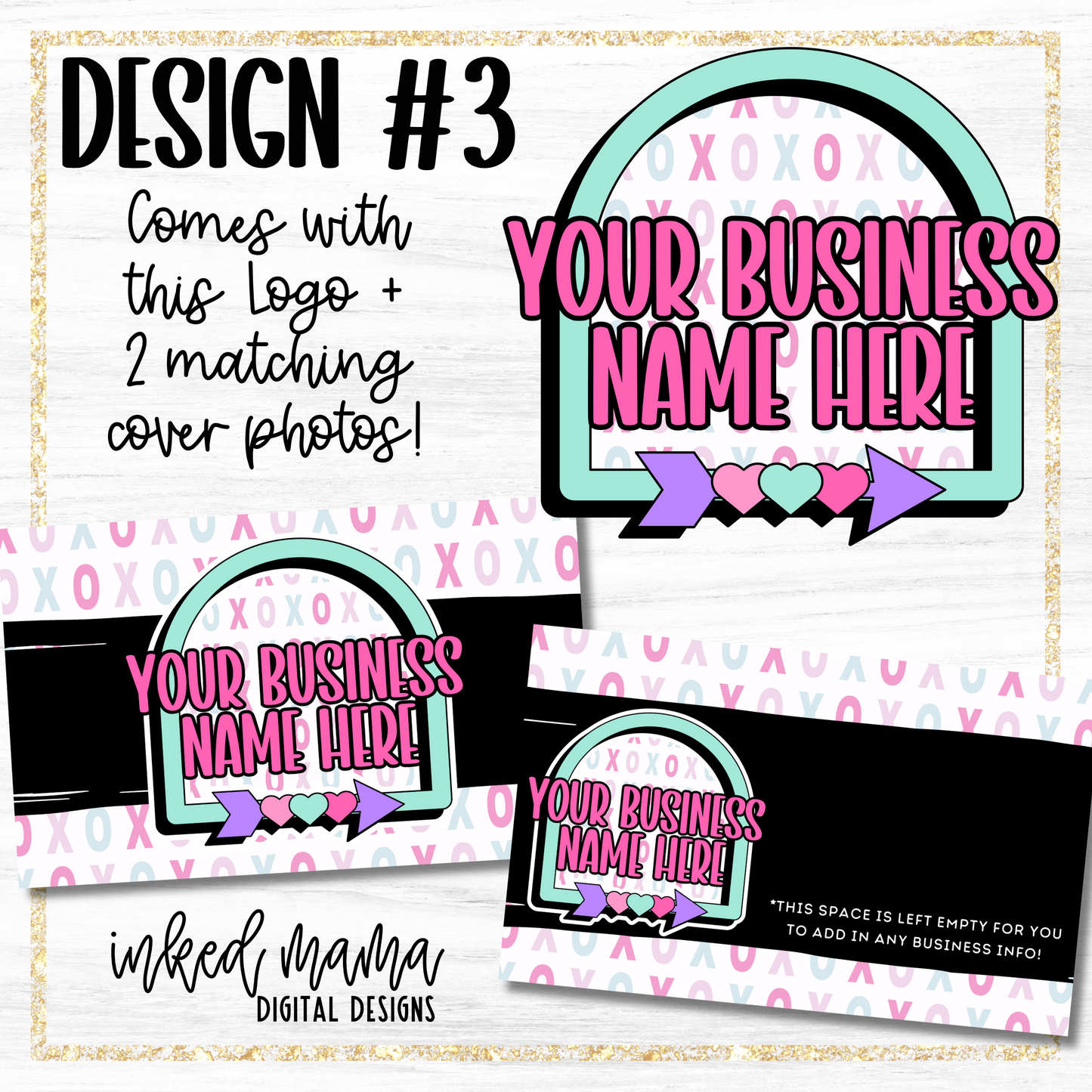 Valentine's Day Cover + Matching Logo | Small Business Digital Branding