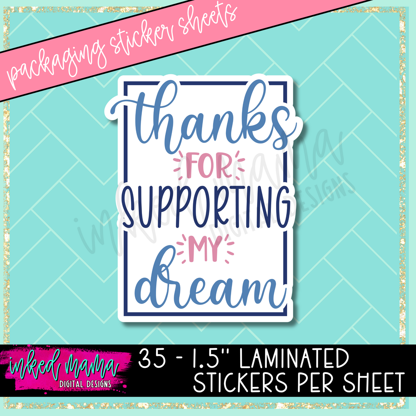 Cute Mix #2 | Small Business Packaging Vinyl Stickers