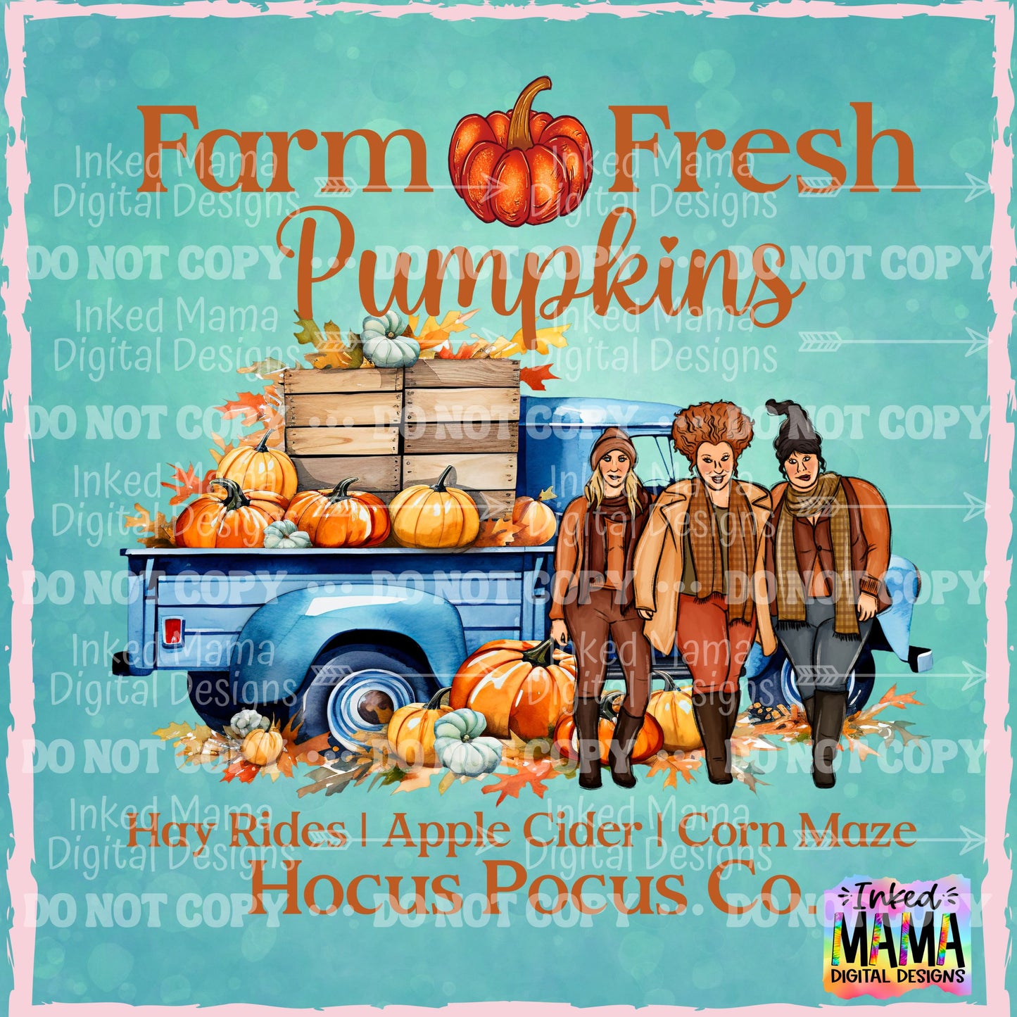 Halloween SISTAS Pre-Made Sublimation Gang Sheet