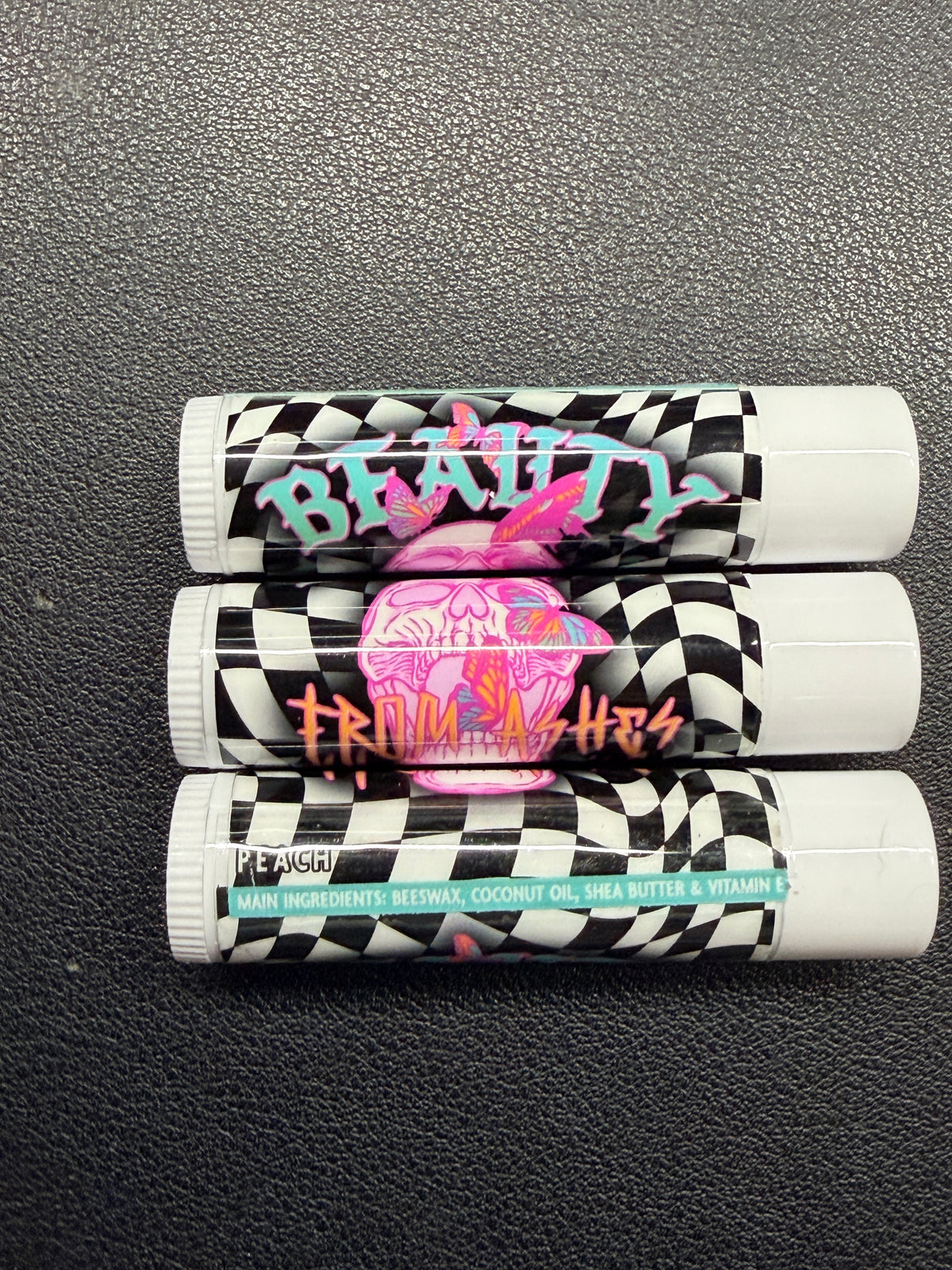 Edgy but motivational Small Business Lip Balms | Package Fillers
