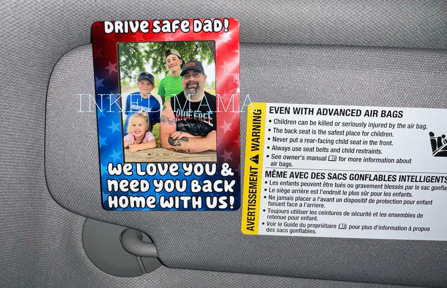Photo Car Visor Clips | Gifts for Dad