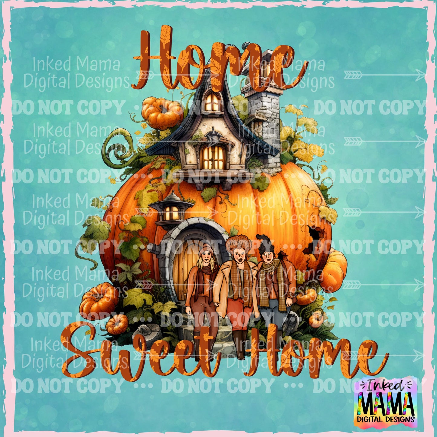 Halloween SISTAS Pre-Made Sublimation Gang Sheet