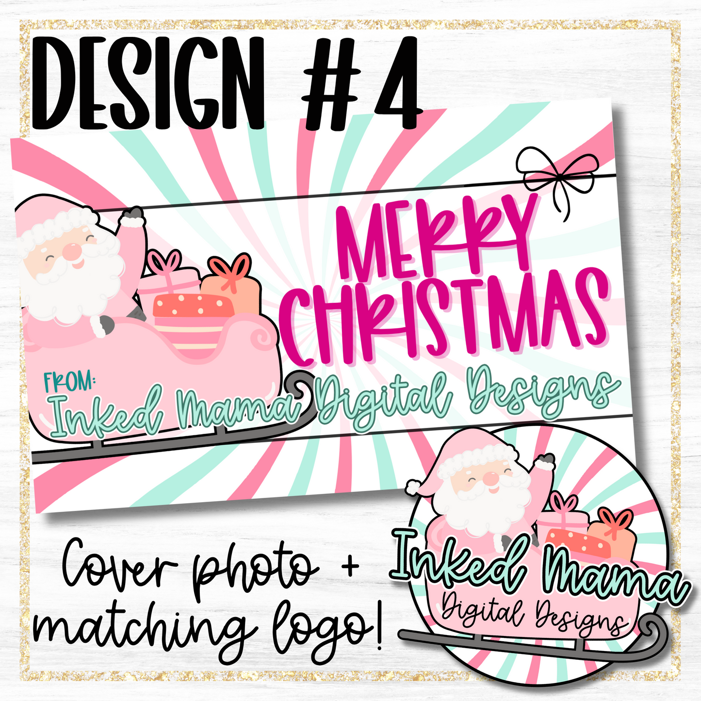 Christmas Cover + Matching Logo | Small Business Digital Branding