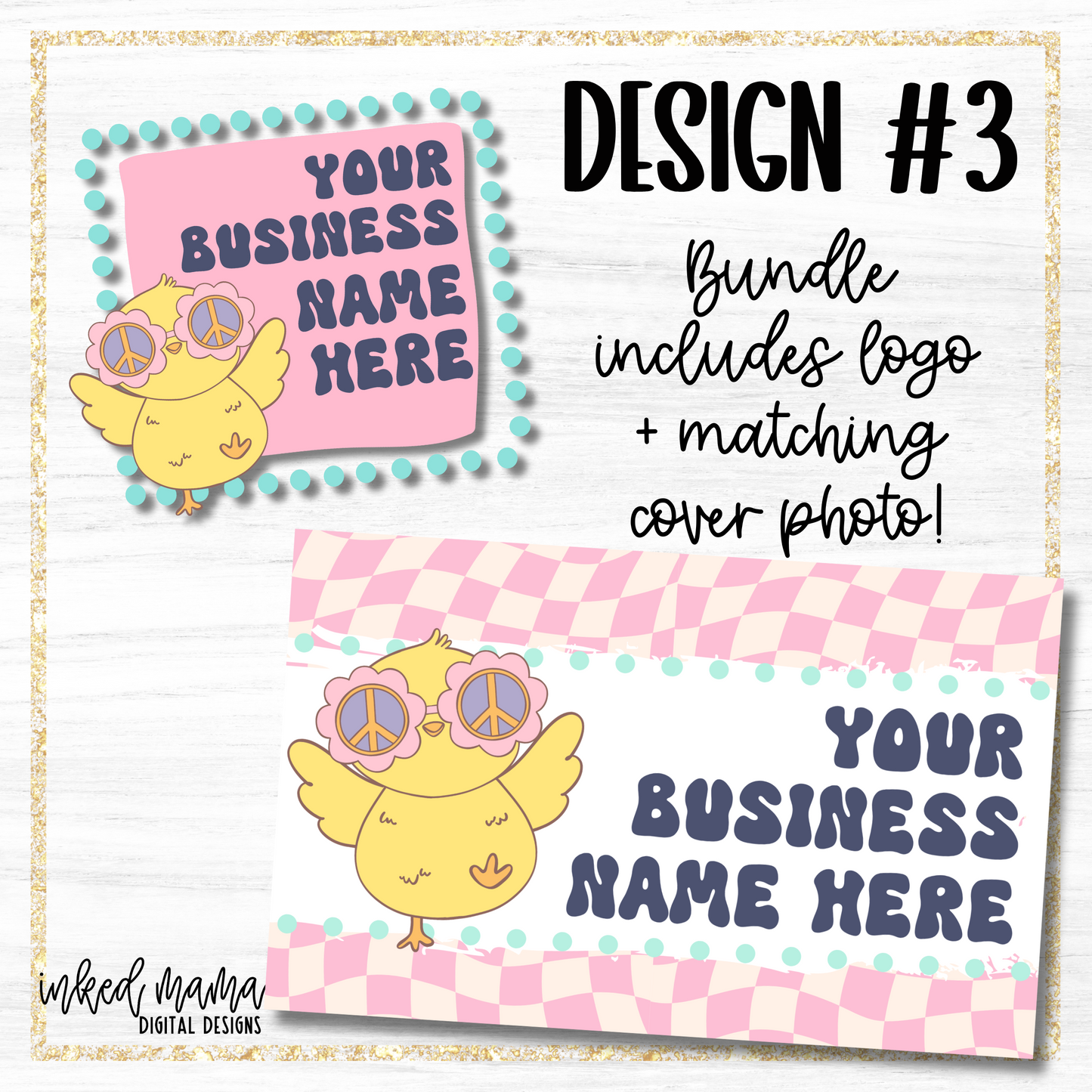 Easter Day Covers + Matching Logos | Small Business Digital Branding