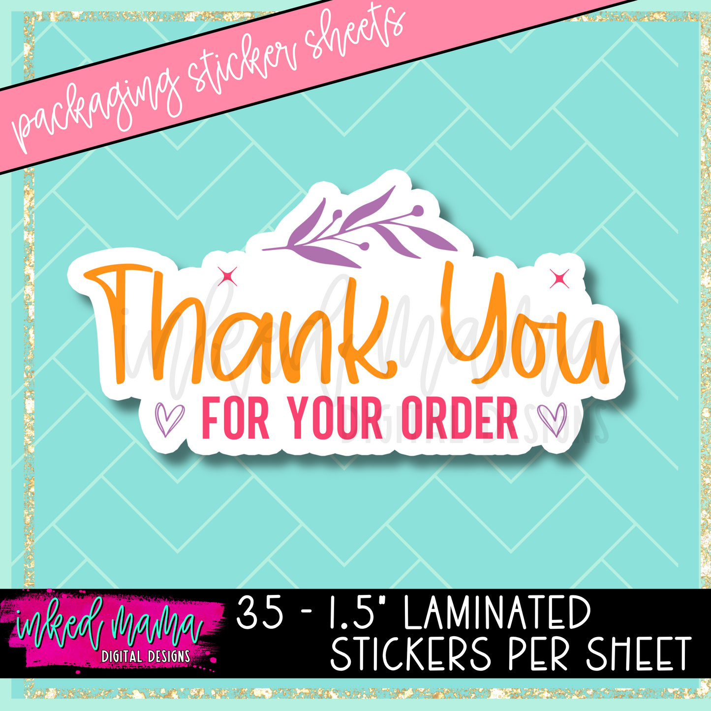 Bright Fun Mix #1 | Small Business Packaging Vinyl Stickers