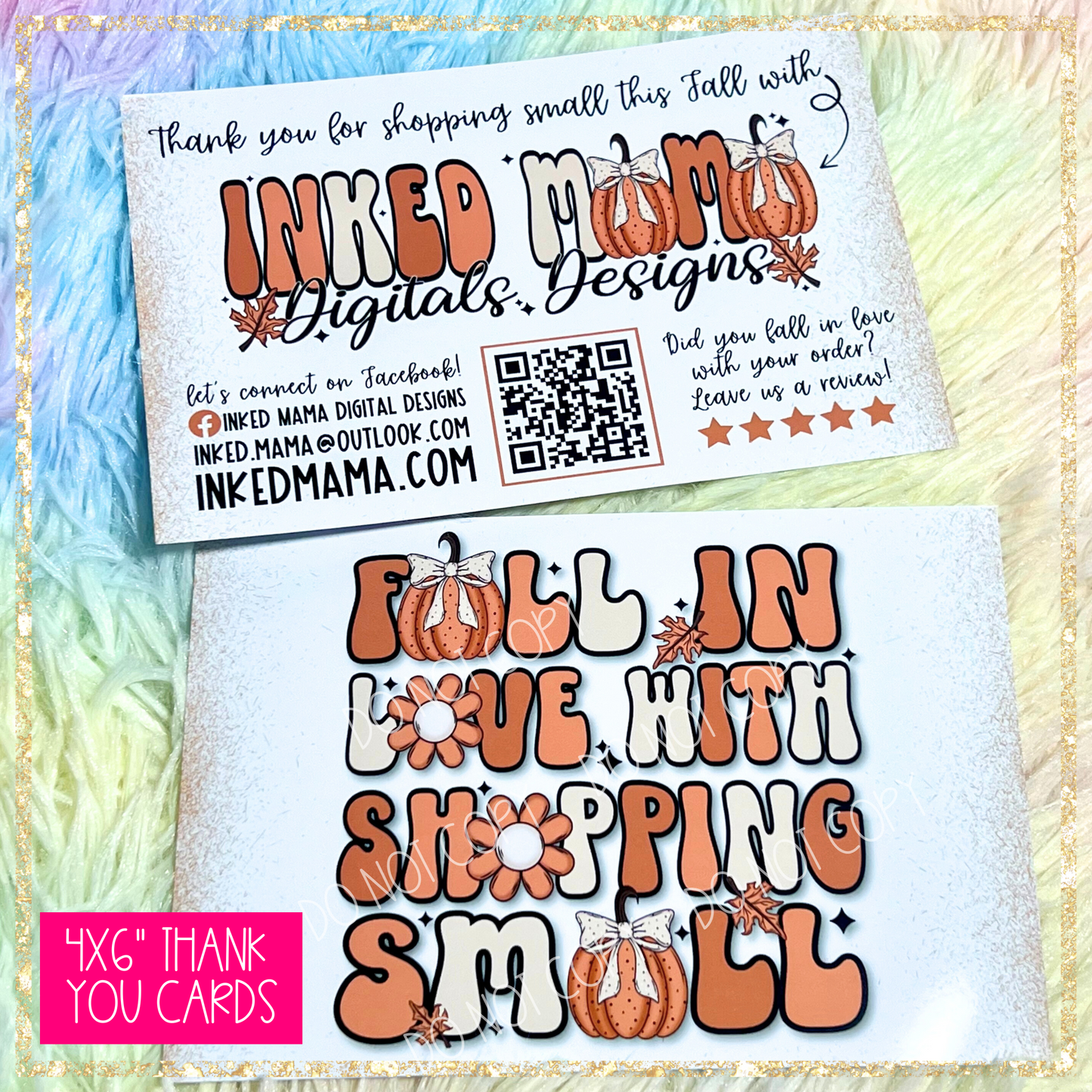 Fall in Love with Shopping Small | Small Business Printed Branding Bundle