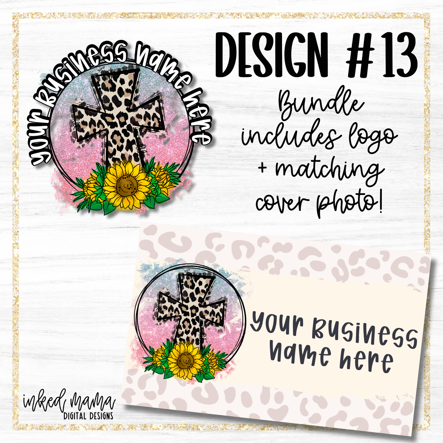 Easter Day Covers + Matching Logos | Small Business Digital Branding