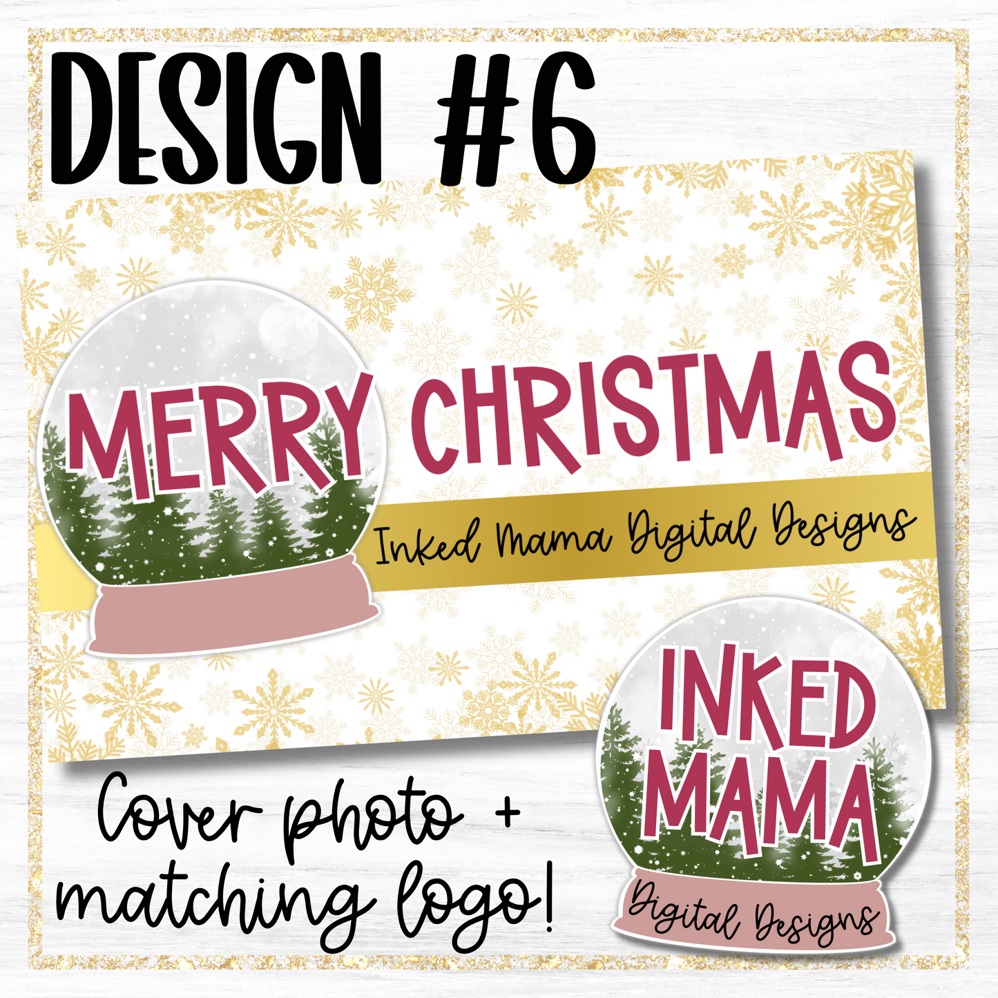 Christmas Cover + Matching Logo | Small Business Digital Branding