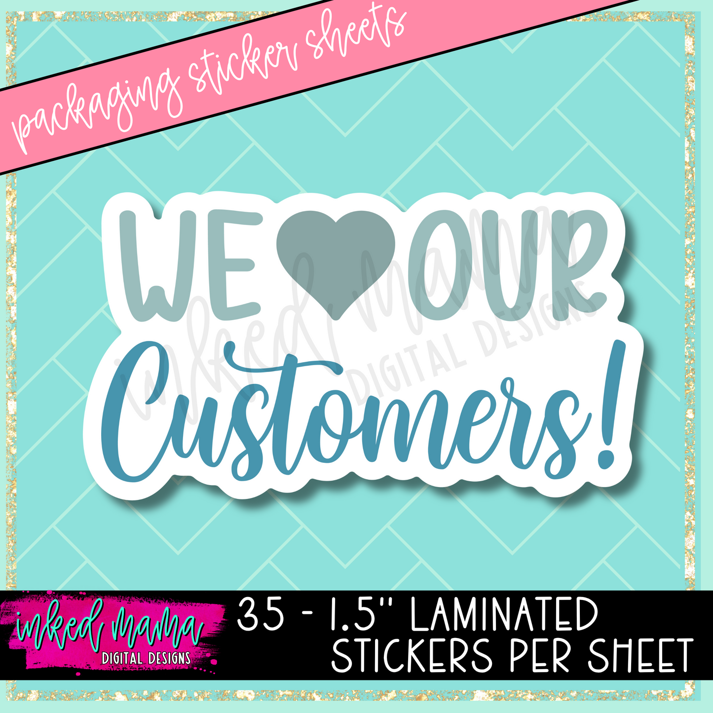 Cute Mix #2 | Small Business Packaging Vinyl Stickers