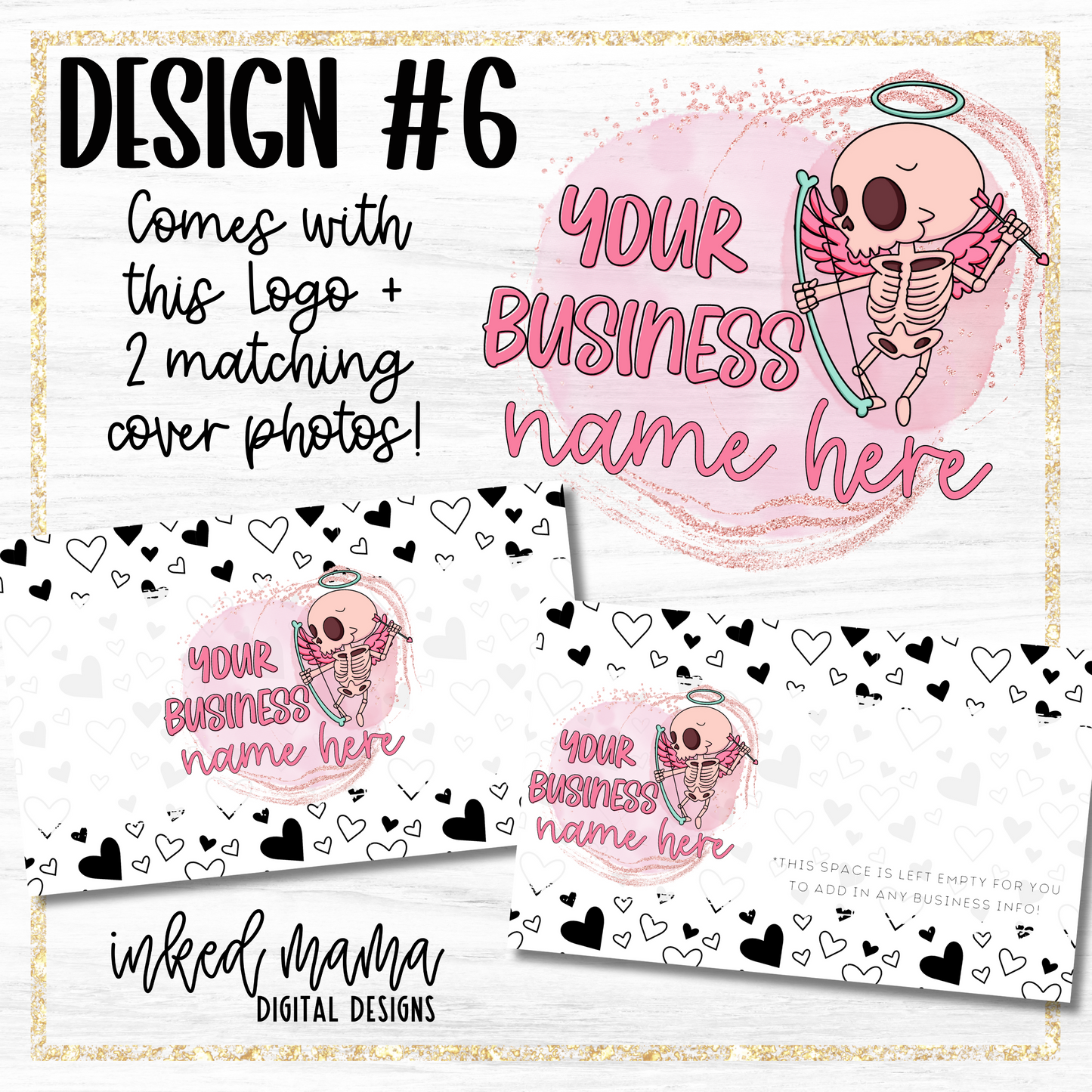 Valentine's Day Cover + Matching Logo | Small Business Digital Branding