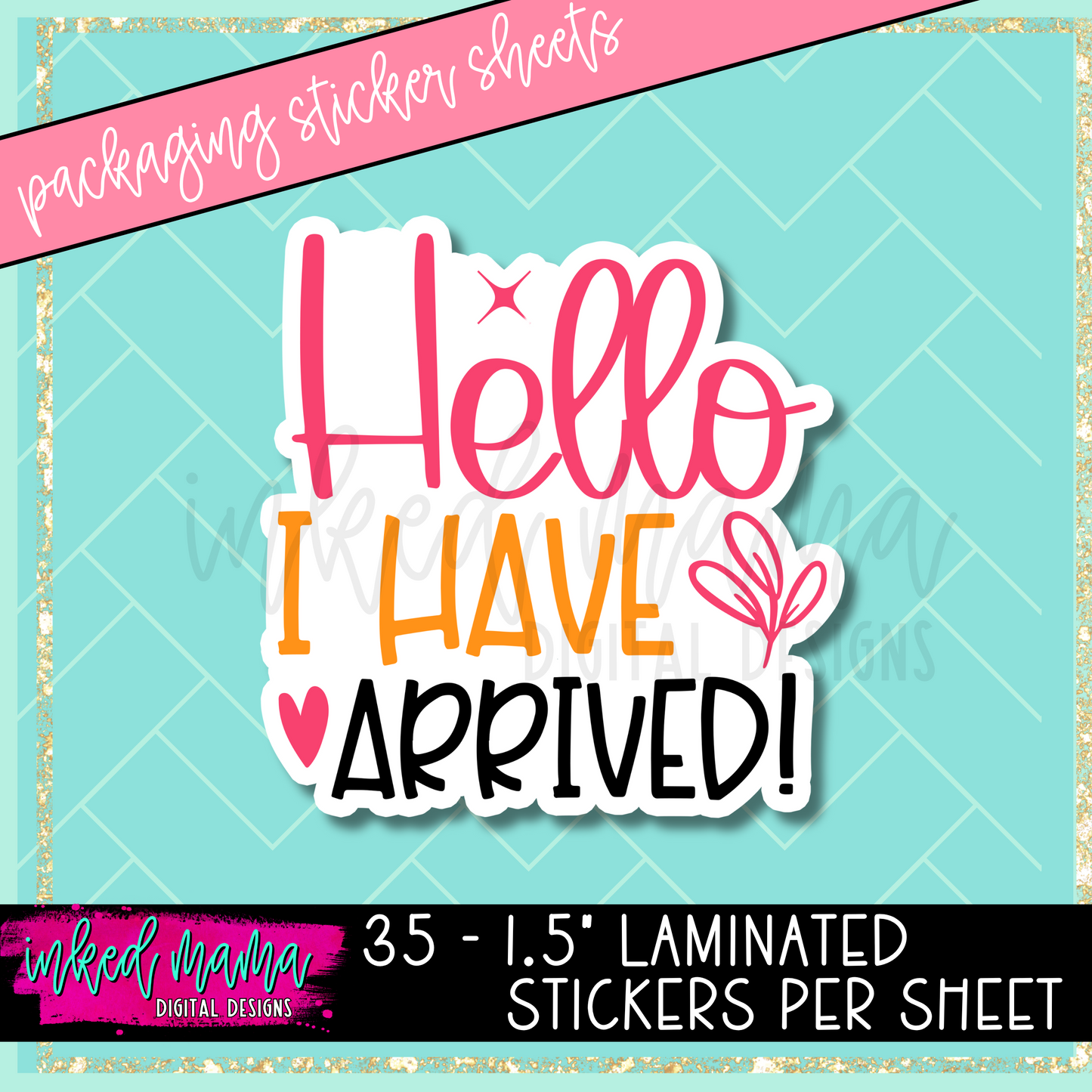 Bright Fun Mix #1 | Small Business Packaging Vinyl Stickers