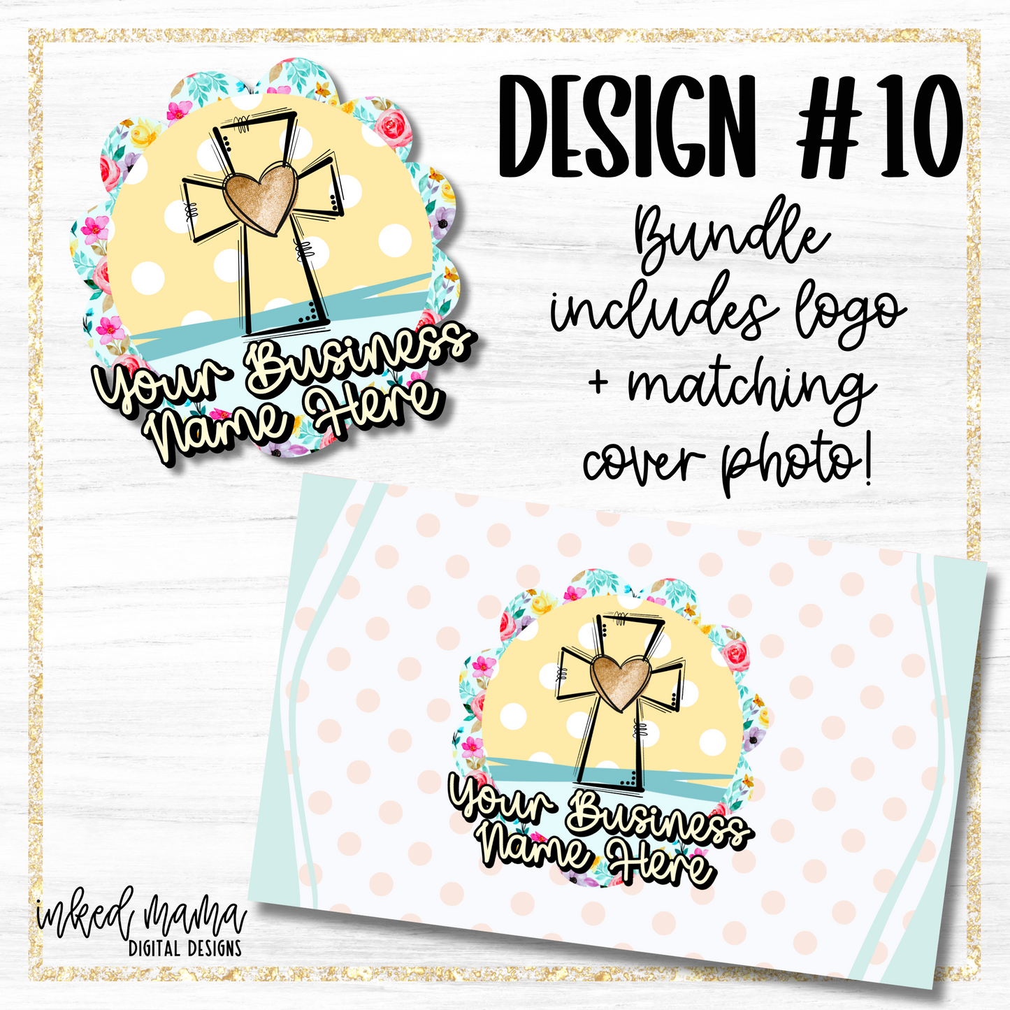Easter Day Covers + Matching Logos | Small Business Digital Branding