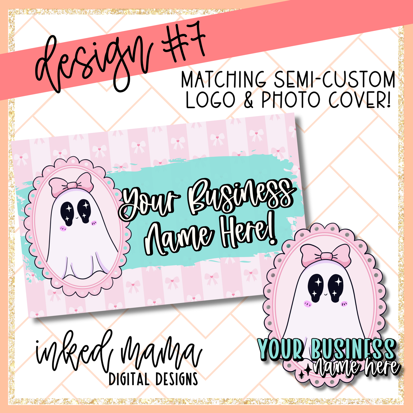 2025 Halloween Semi- Custom Logos | Small Business Digital Branding
