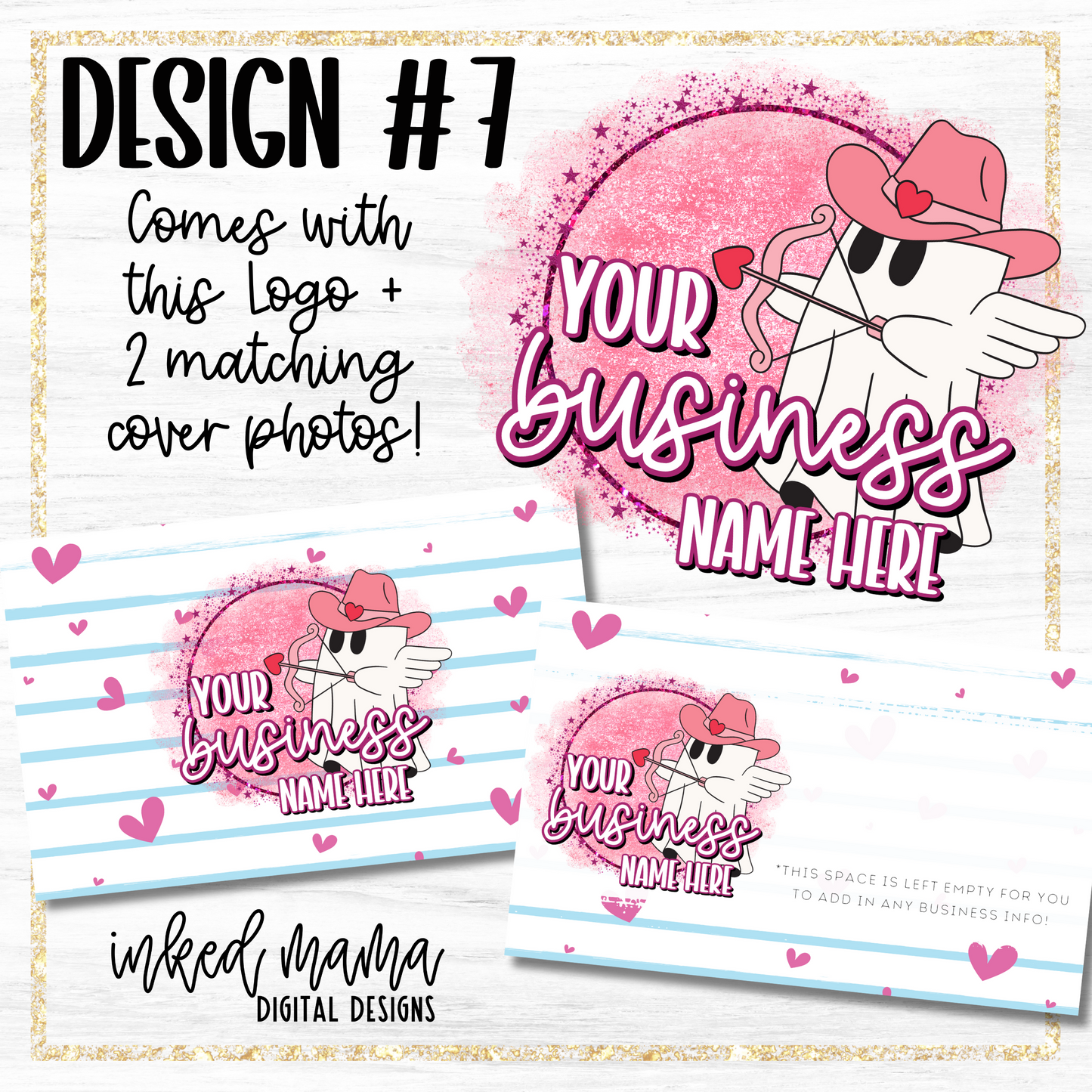 Valentine's Day Cover + Matching Logo | Small Business Digital Branding