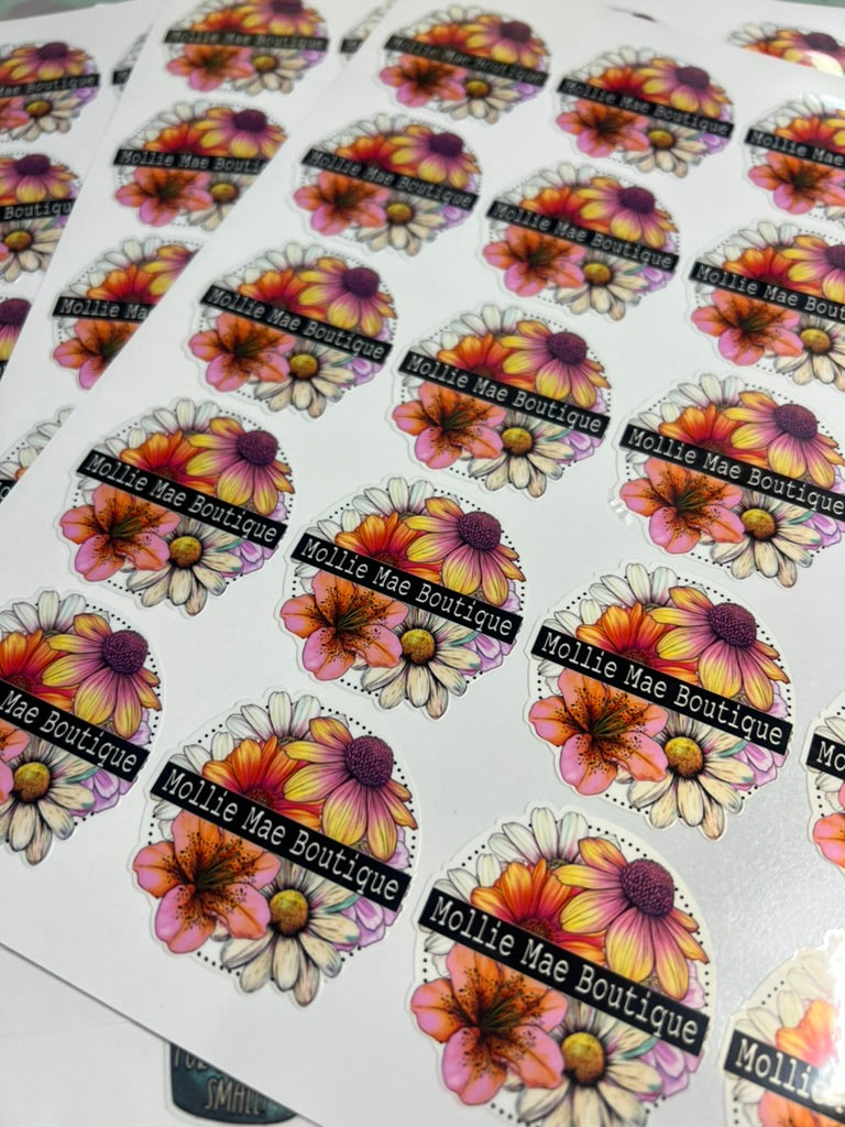 Logo Sticker Sheets | Small Business Branding
