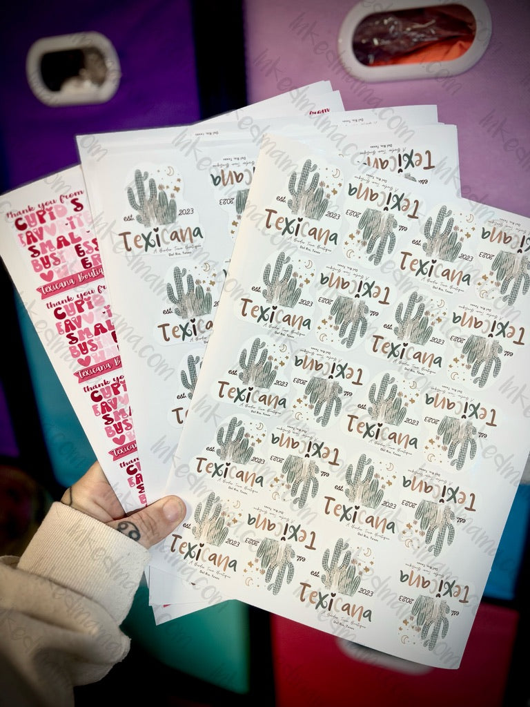 Logo Sticker Sheets | Small Business Branding