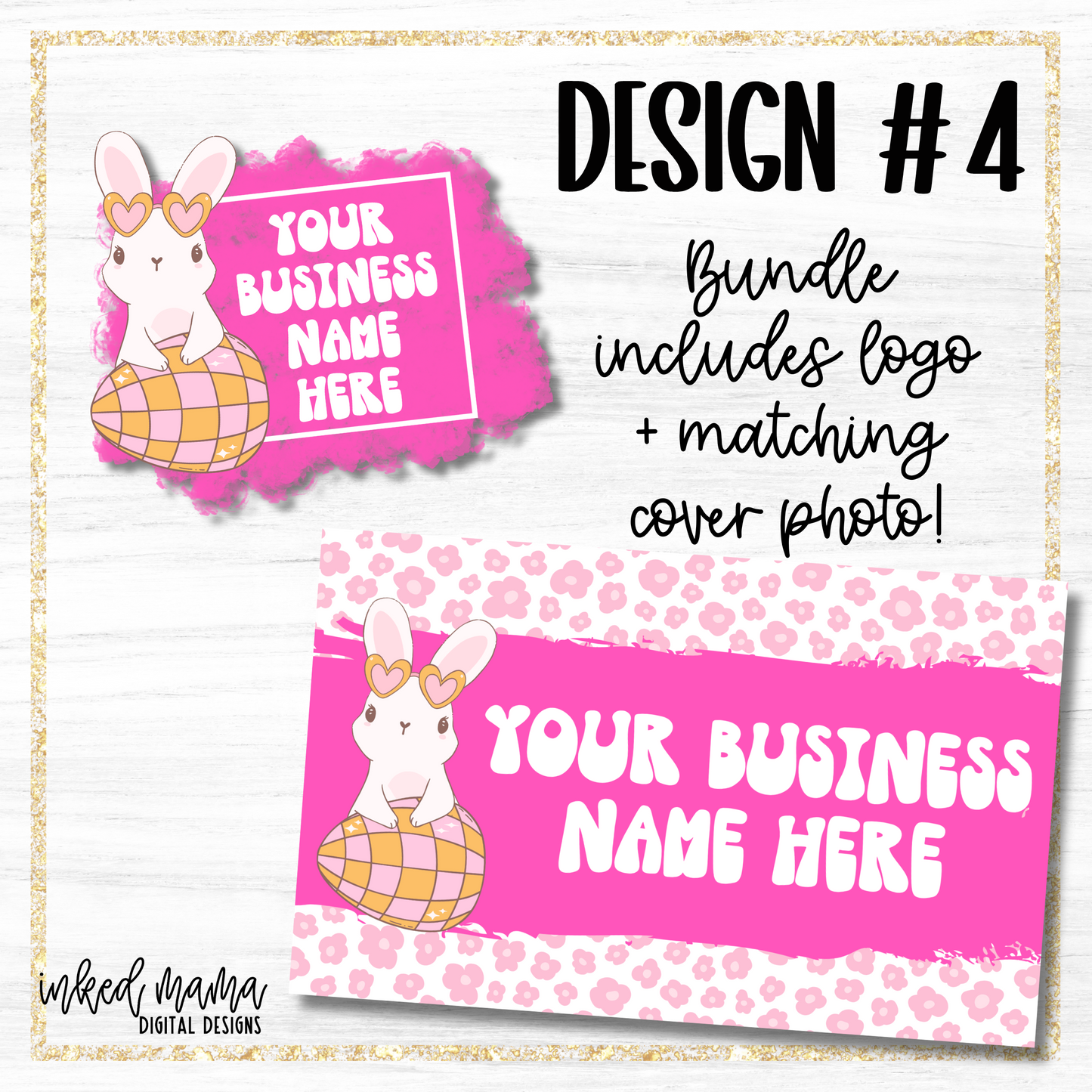 Easter Day Covers + Matching Logos | Small Business Digital Branding