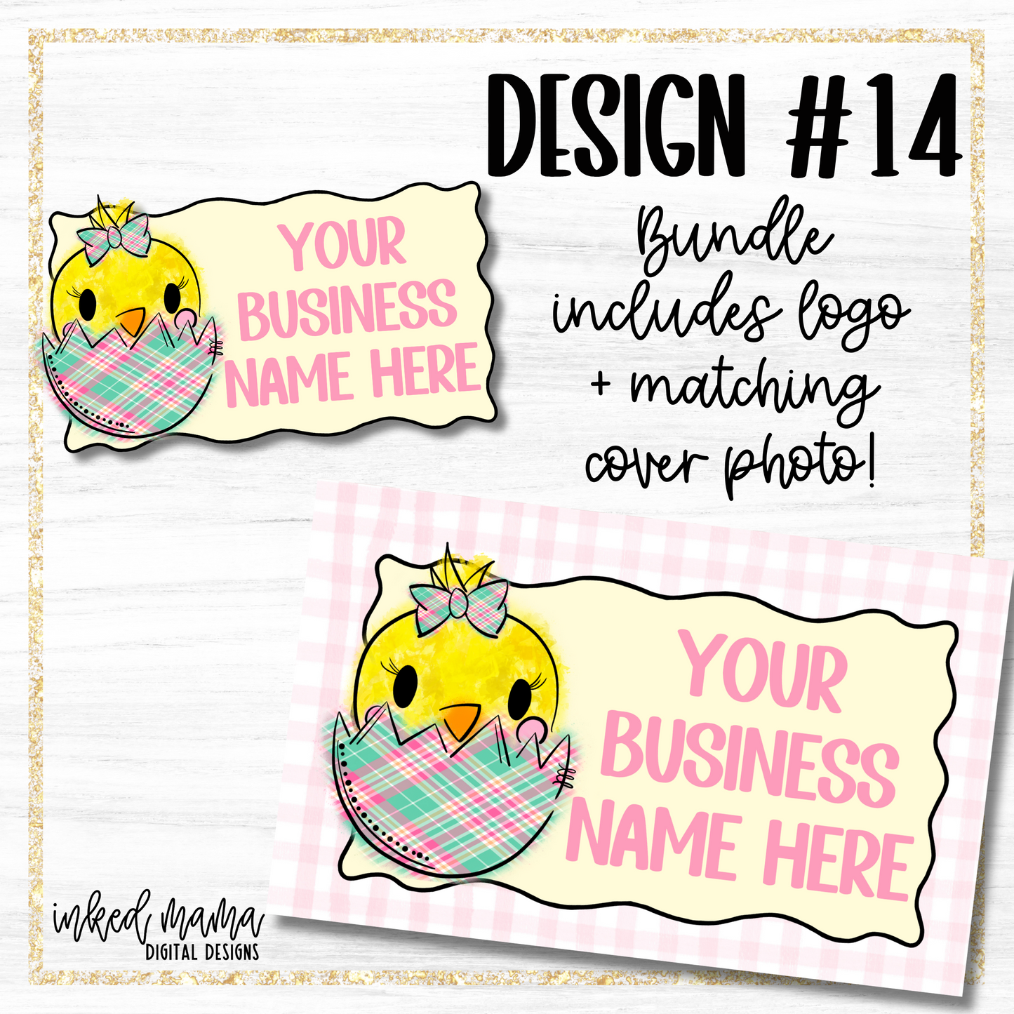 Easter Day Covers + Matching Logos | Small Business Digital Branding