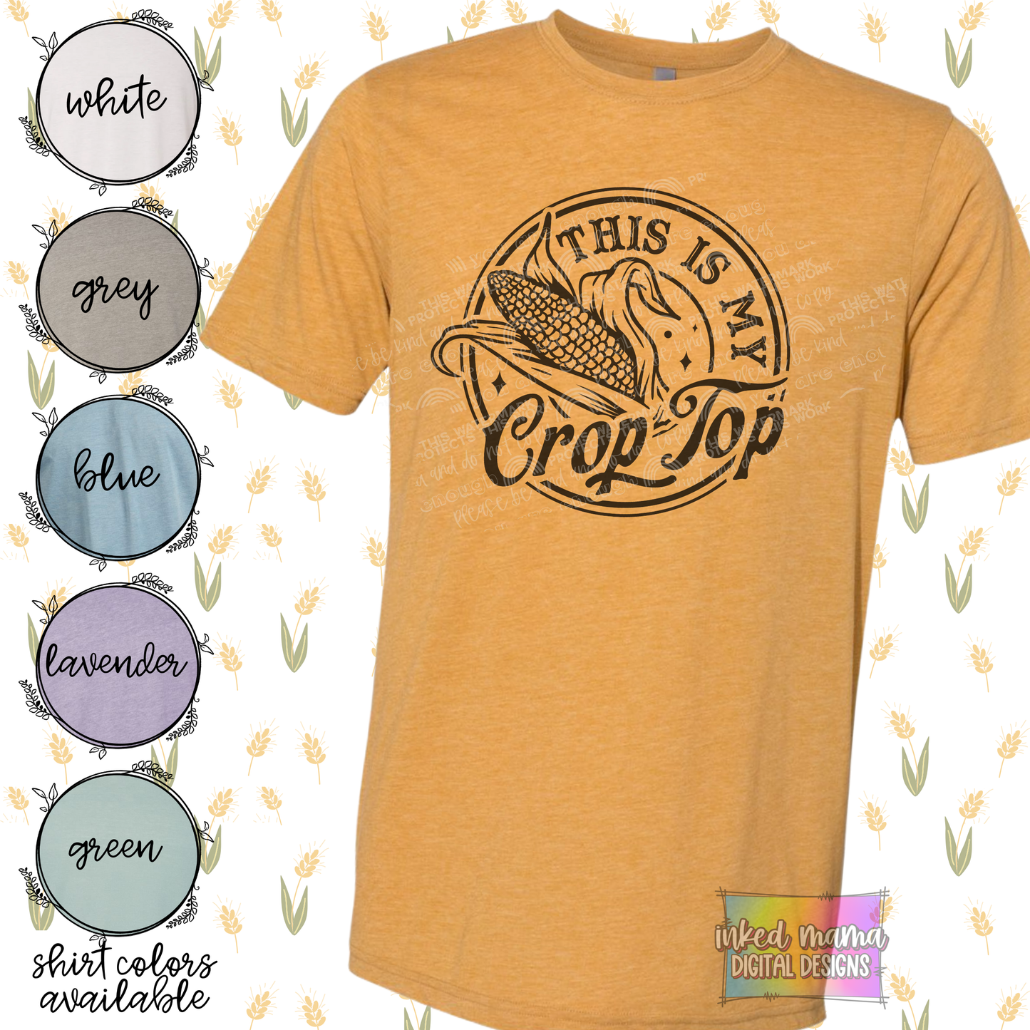 This is my Crop Top | Completed Apparel | Sublimation Design