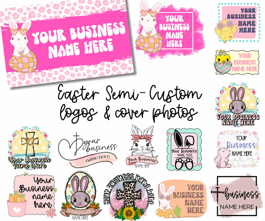 Easter Day Covers + Matching Logos | Small Business Digital Branding