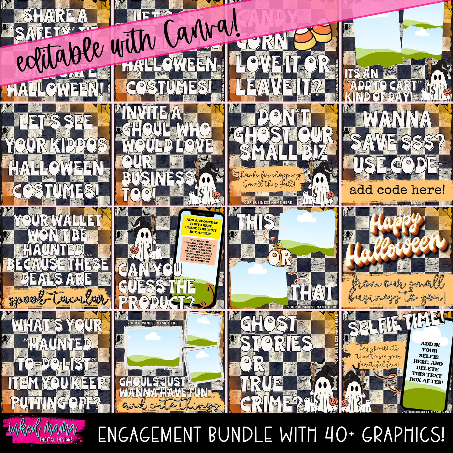 October 2025 Monthly Engagement Graphic Bundle