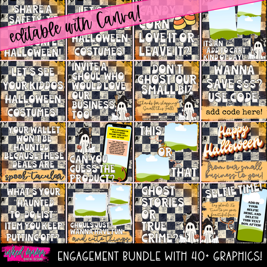October 2025 Monthly Engagement Graphic Bundle