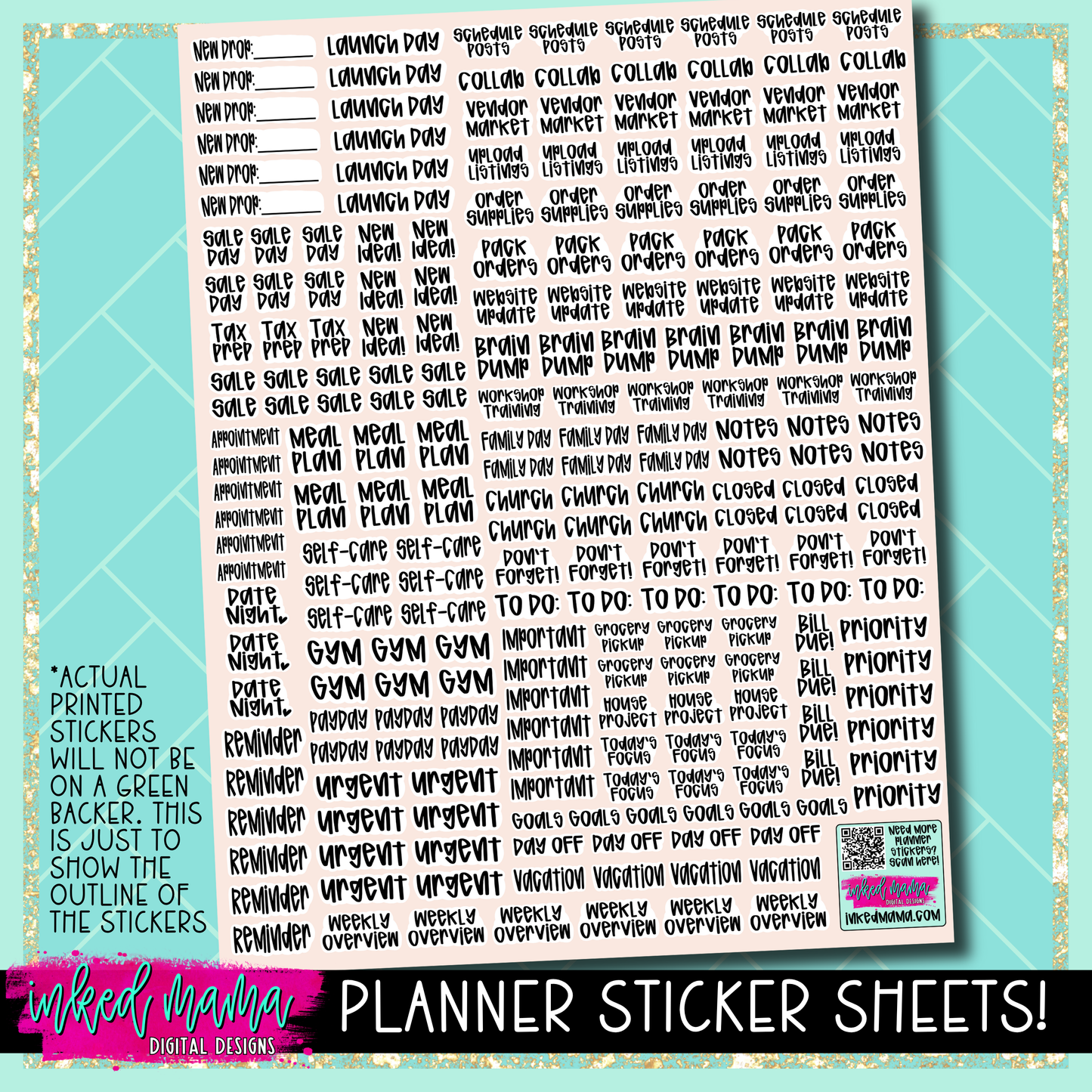 Planner Sticker Sheets