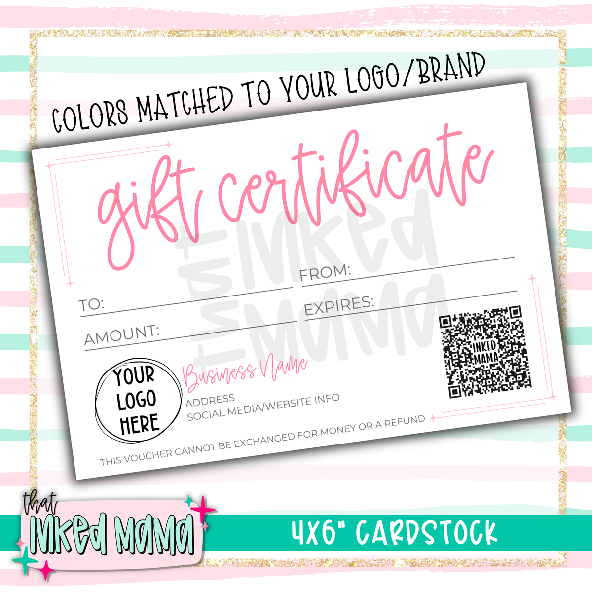 4x6" Gift Certificates