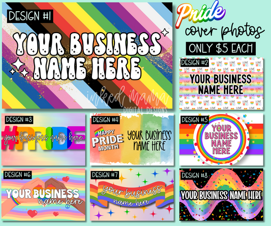 PRIDE Cover Photos | Small Business Digital Branding