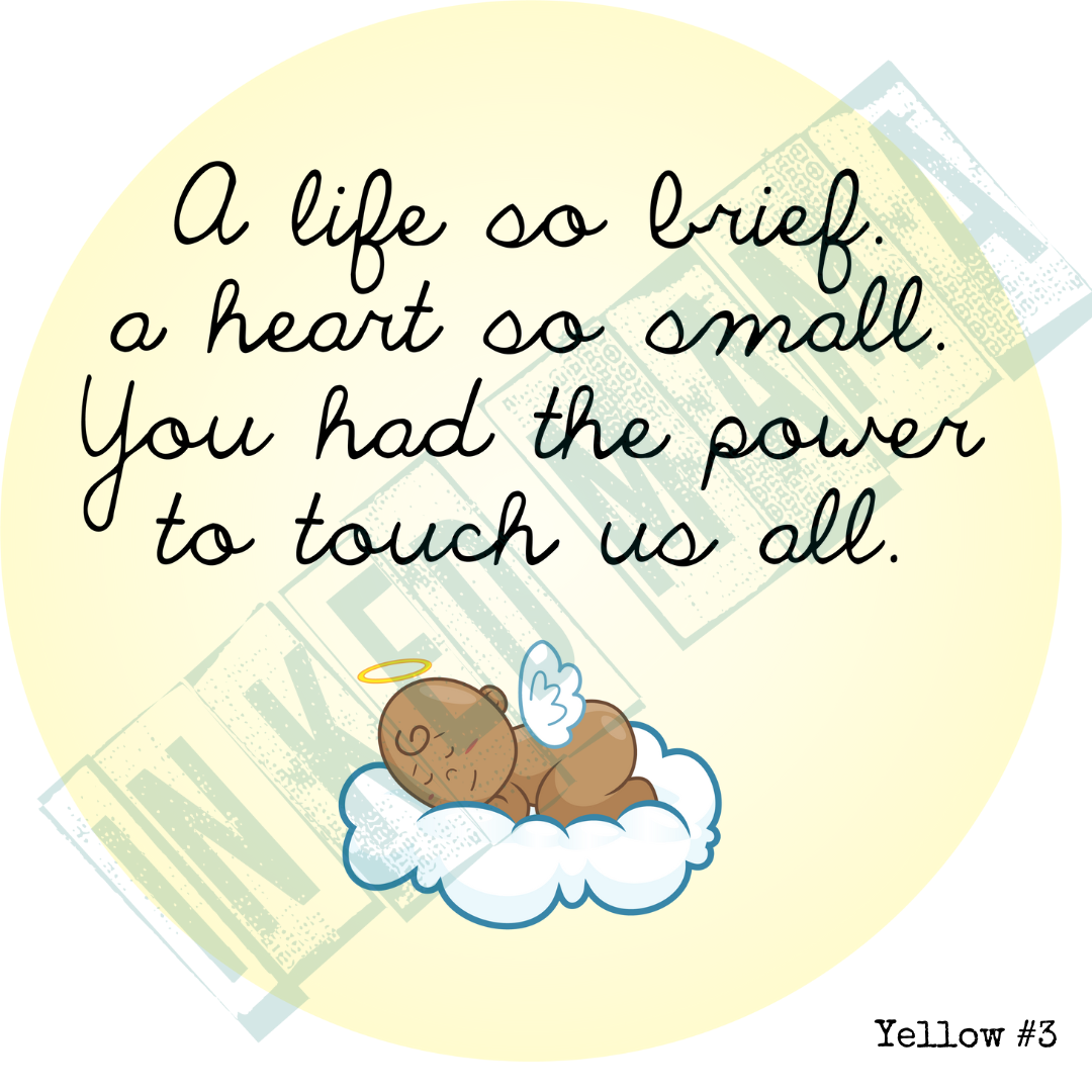 A life as brief, a heart so small - infant loss - Light up Lantern Ornament