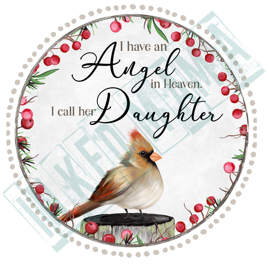 I have an Angel in heaven. - Cardinal - Light up Lantern Ornament