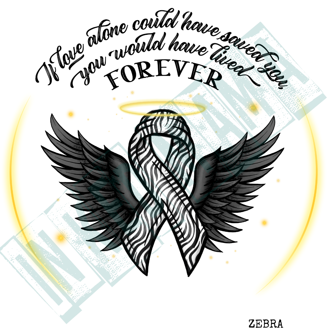 If love alone could have saved you - Awareness Ribbons - Light up Lantern Ornament