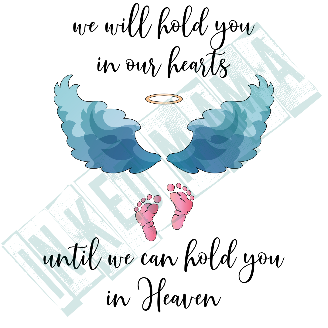 We will hold you in our hearts - infant loss - Light up Lantern Ornament